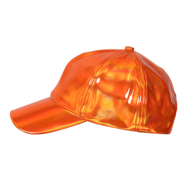 Gorra Naranja Holográfica Ajustable