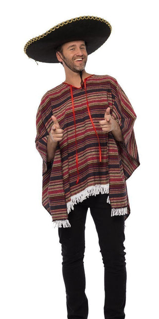 Poncho Mexicano Tejido