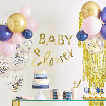 Fular Letra Baby Shower Set 2m