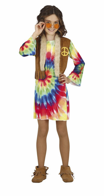 Disfraz de hippie para chica