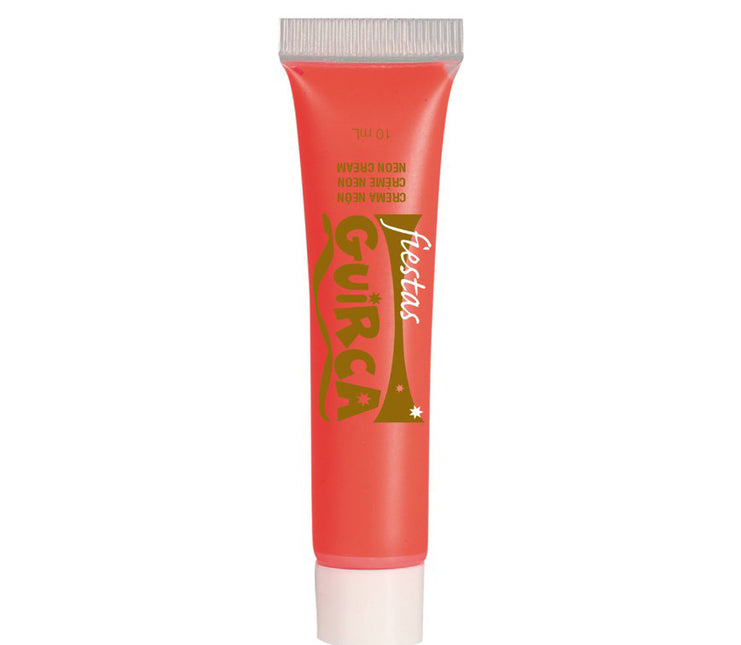 Tubo Maquillaje Rojo Neón 10ml