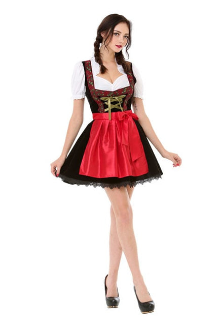 Vestido Dirndl Oktoberfest Rosas