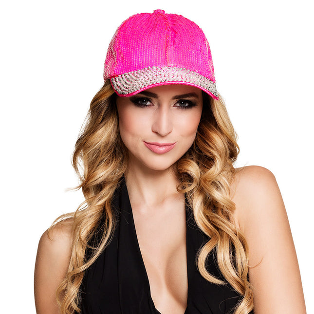 Gorra Bling Bling rosa