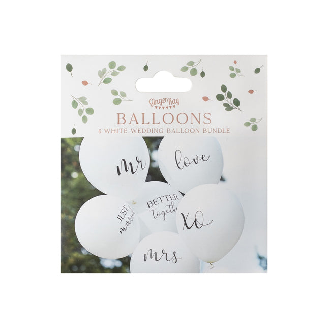 Globos de Boda 30cm 6pcs