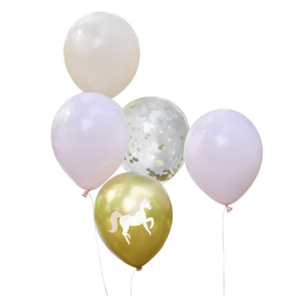 Globos Princesas Unicornio 30cm 12pcs