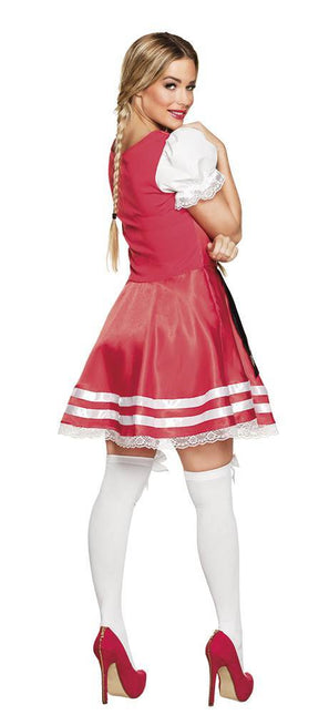 Vestido Dirndl Oktoberfest Rojo