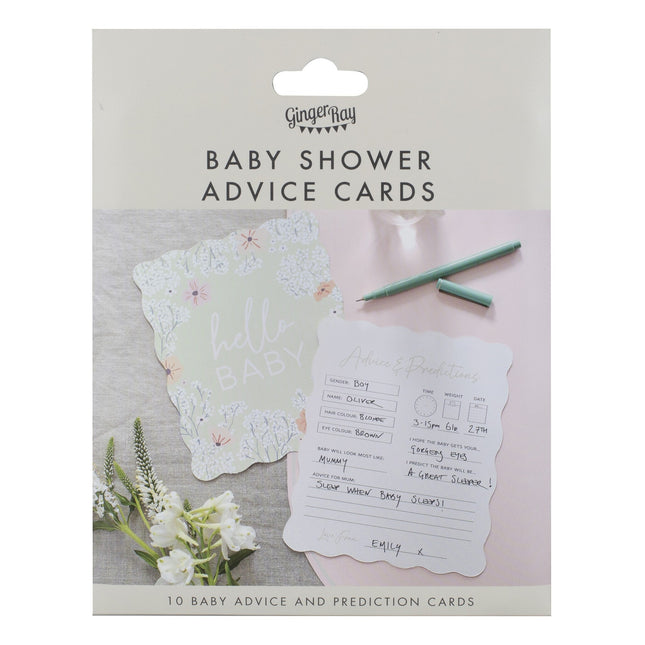 Baby Shower Juego de cartas Hello Baby 10 piezas