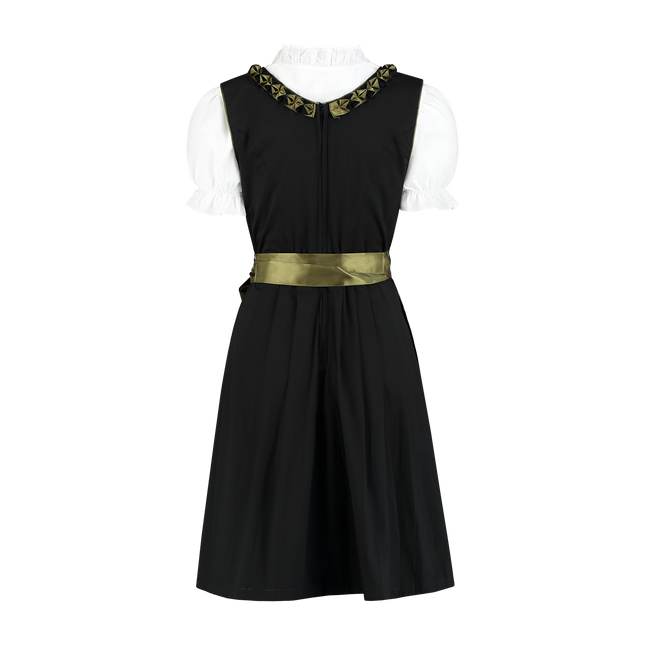 Vestido Dirndl Negro Verde Oktoberfest Señoras