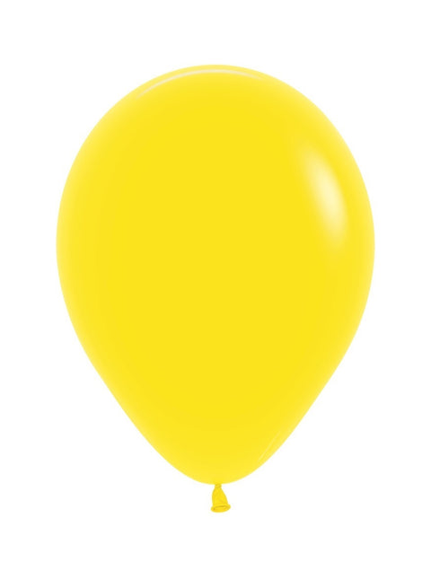 Globos Amarillo 25cm 100uds