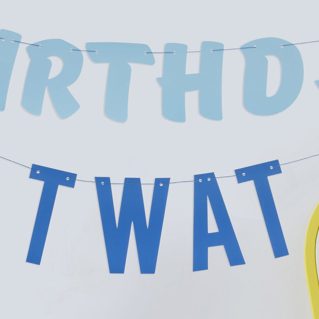 Cordón Letra Azul Cumpleaños Twat 1,5m