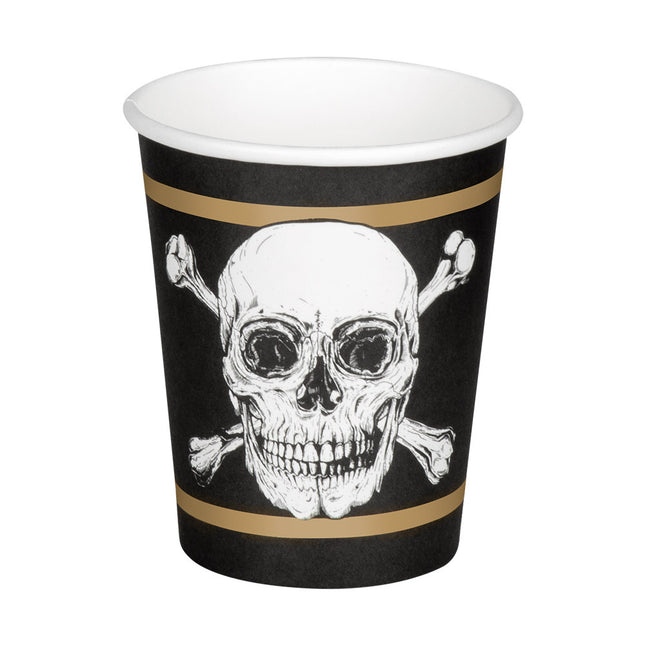 Vasos Pirata Papel 210ml 10uds.