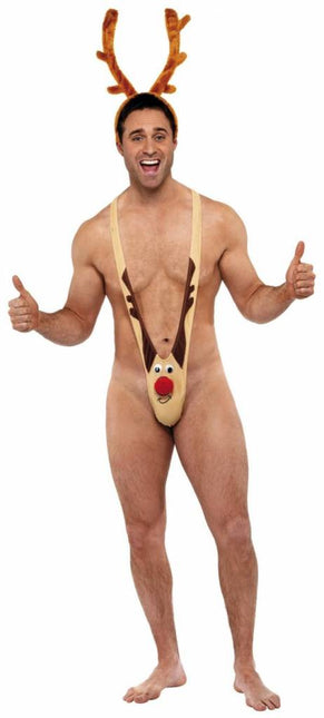 Mankini de Navidad Rudolf