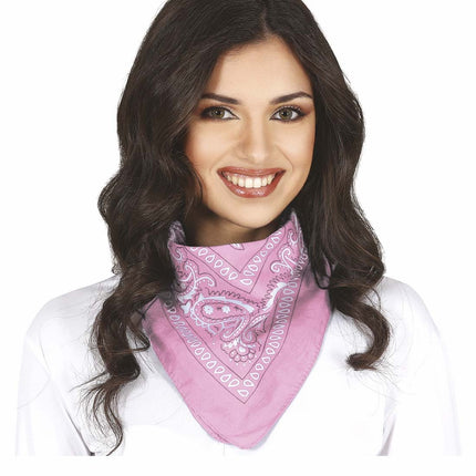 Pañuelo Bandana Rosa