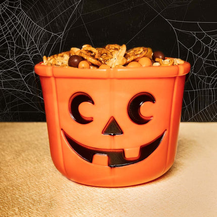 Cubo de calabaza de Halloween