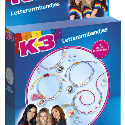 K3 Fabricación de pulseras de letras