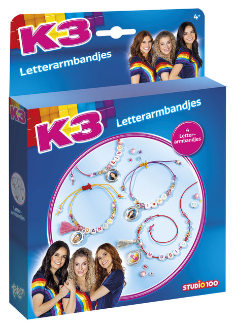 K3 Fabricación de pulseras de letras