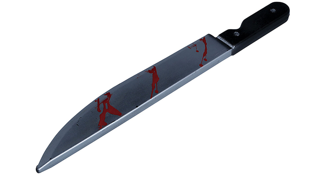 Machete Falso De Halloween Con Sangre 45cm