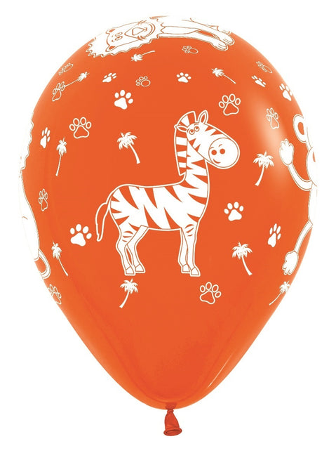 Globos Animales de la Selva Fashion Mix 30cm 25pcs