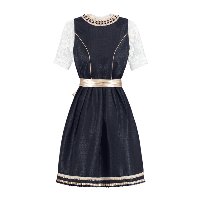 Blanco Azul Vestido Dirndl Oktoberfest Mujer 2 Piezas