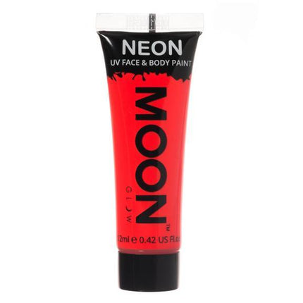 Pintura Facial UV Neón Intenso Rojo Intenso Moon Glow