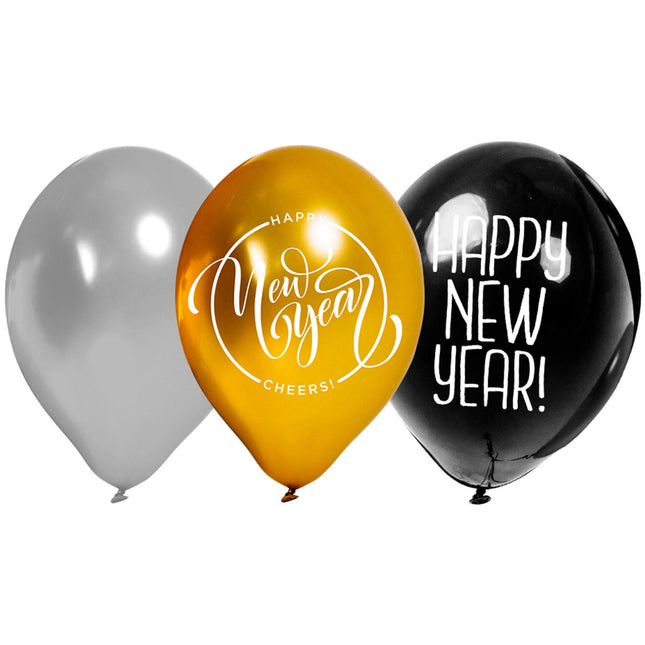 Helium Tank Happy New Year 18 piezas