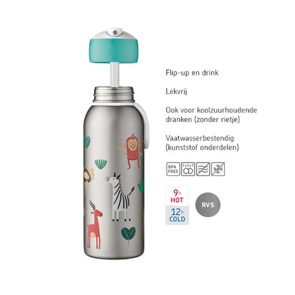 Termo Campus Flip-Up 350ml Dino