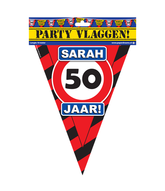 Sarah Slingers Señal de tráfico 50 años 10m