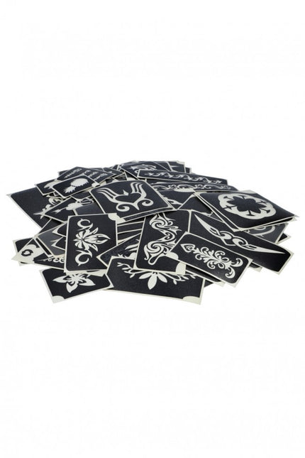 Festival de Plantillas de Tatuaje Negras 100pcs