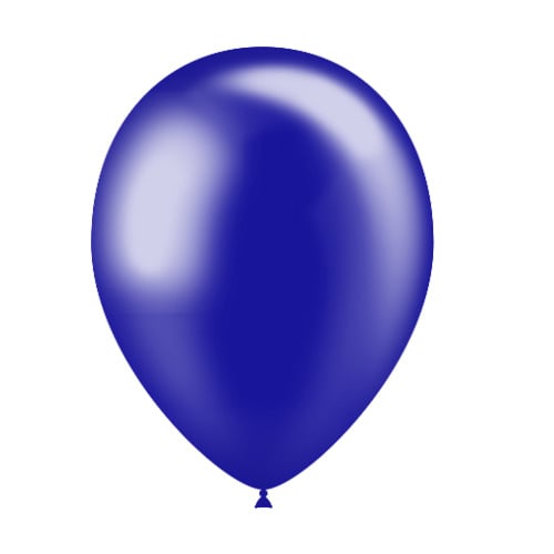 Globos Azul Oscuro Metalizados 25cm 50pcs