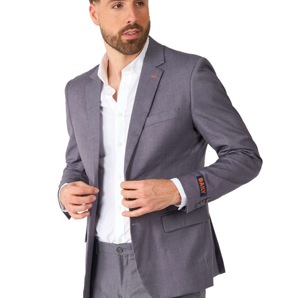 Traje Gris Oscuro Hombre OppoSuits