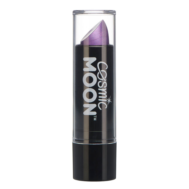 4. Lápiz de labios metálico Luna Cósmica Morado2g