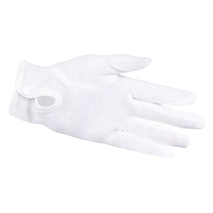 Guantes Blancos con Pulsador