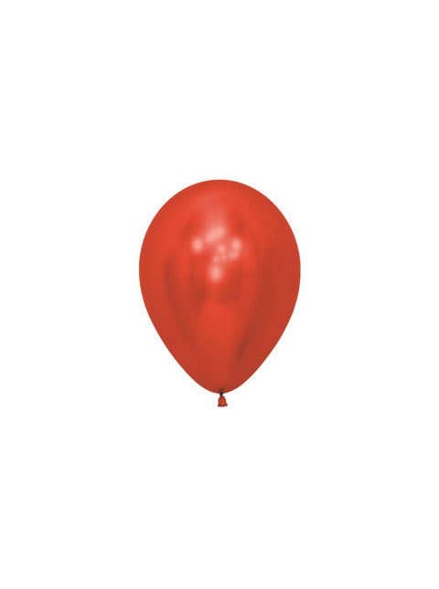 Globos Reflex Rojo 12cm 50pcs