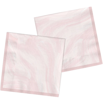 Servilletas Rosa Mármol 33cm 20pcs