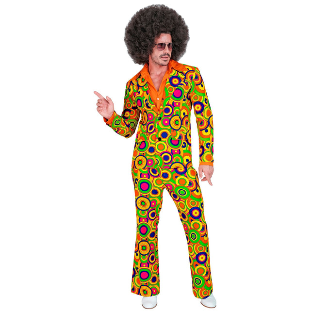 Traje Disco 70S Color Hombre