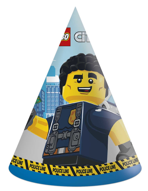 Sombreros de fiesta Lego City 6 piezas