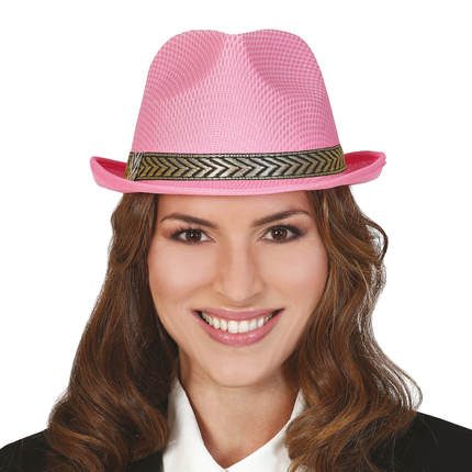 Gorro de gángster rosa