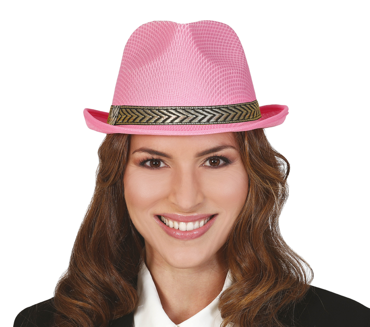 Gorro de gángster rosa