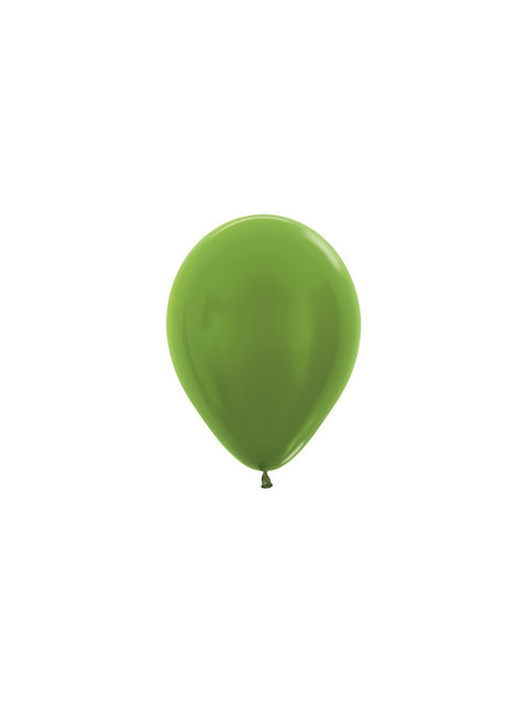 Globos Metálicos Verde Lima 12cm 50pcs