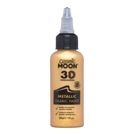 Pintura metalizada para telas Cosmic Moon Oro 30ml