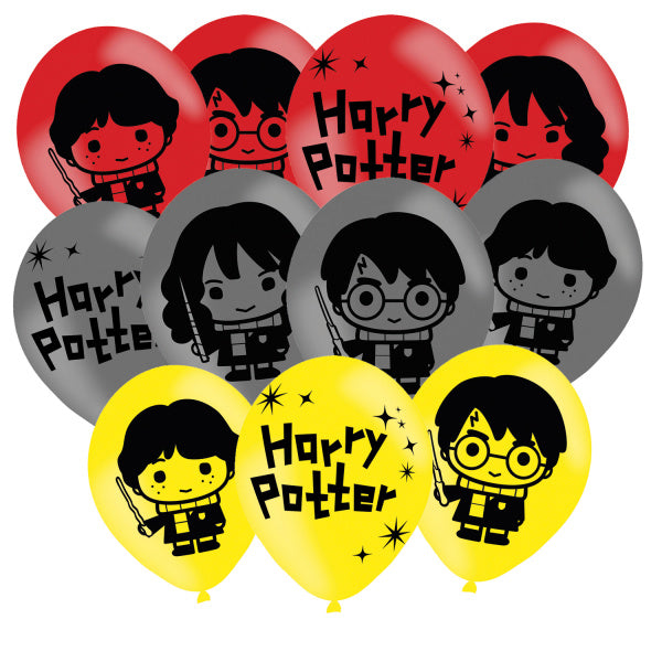 Globos de colores Harry Potter 27.5cm 6pcs