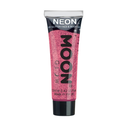 Moon Glow Gel UV de Purpurina Fina Rosa Rubí 12ml