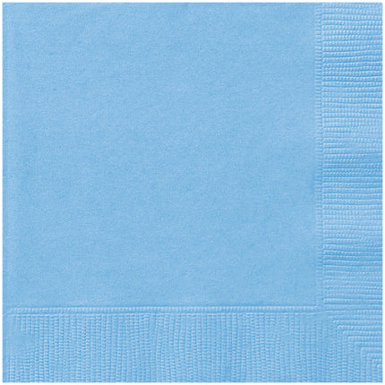 Servilletas Azul Claro 2 Capas 25cm 20pcs