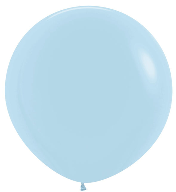 Globos Azul Mate Pastel 91cm 2pcs