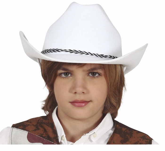 Sombrero Vaquero Blanco Niño