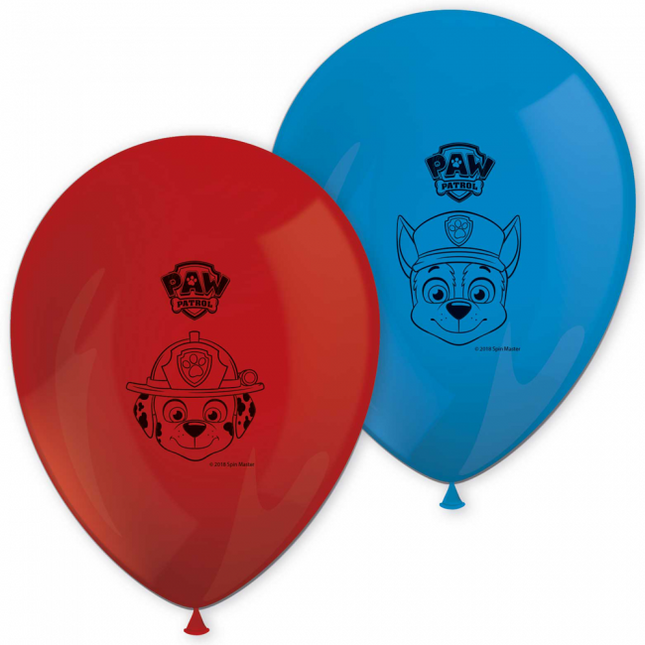 Globos Paw Patrol 28cm 8pcs