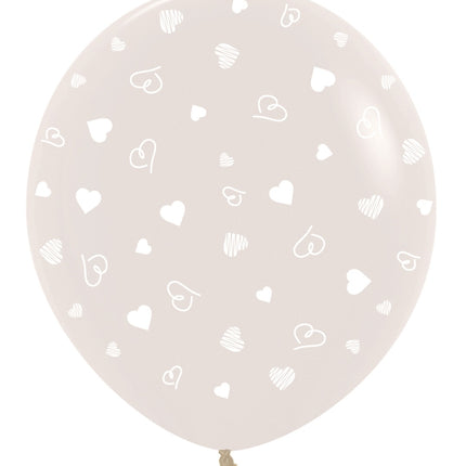 Globos Corazones Transparentes 91cm 2pcs