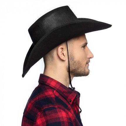 Sombrero de vaquero Negro 45cm