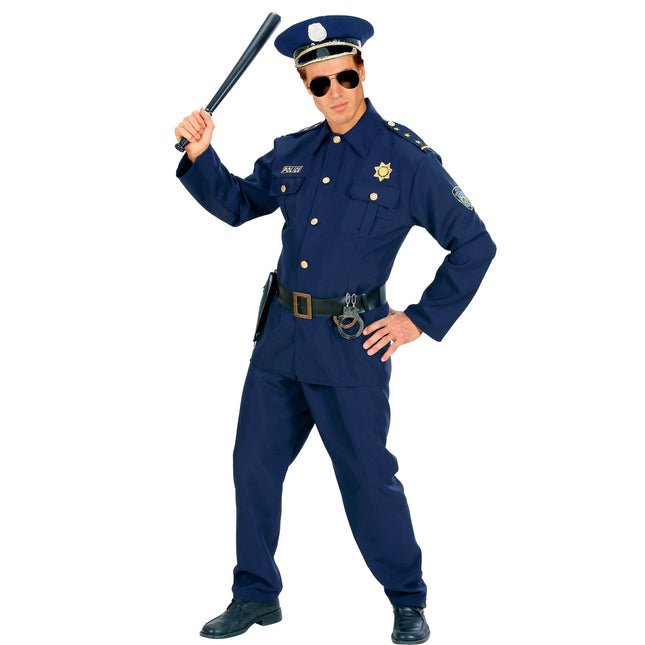 Traje de Policía Azul Oscuro Hombre