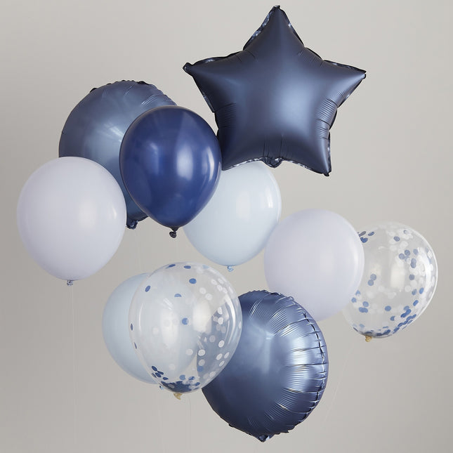 Globos Azules Set Estrella